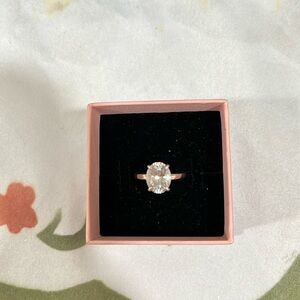 Rose gold Pandora ring with diamond
